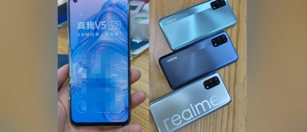 Realme V5 appears in hands-on shots - GSMArena.com news