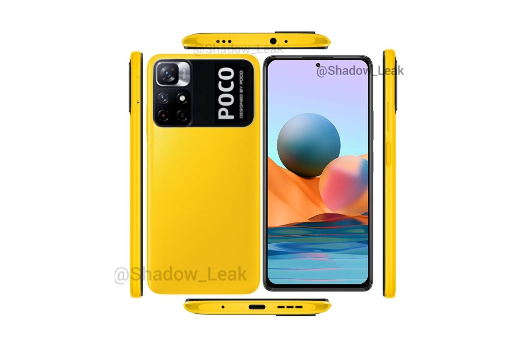 POCO M4 Pro 5G leaked render emerge to showcase its attractive